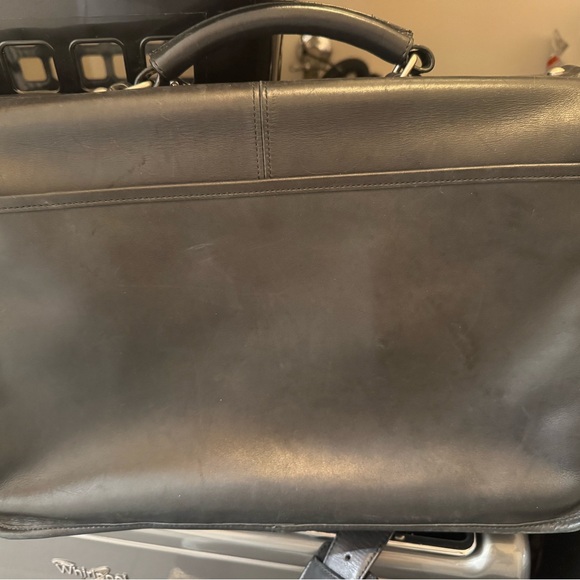 Coach black leather computer attache - Picture 13 of 13